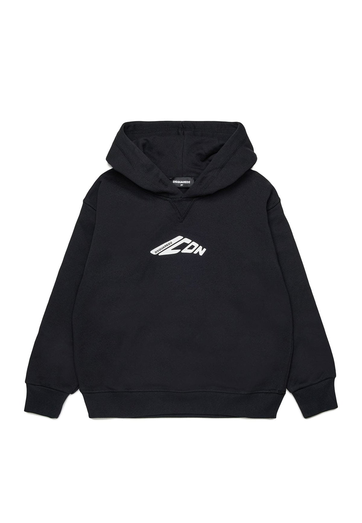 Felpa bambino Dsquared2 nera in cotone