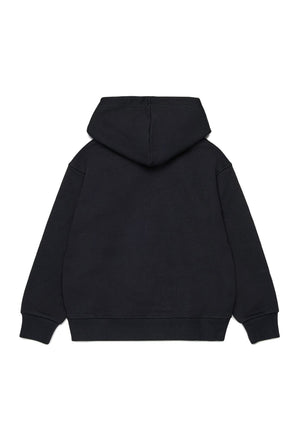 Felpa bambino Dsquared2 nera in cotone