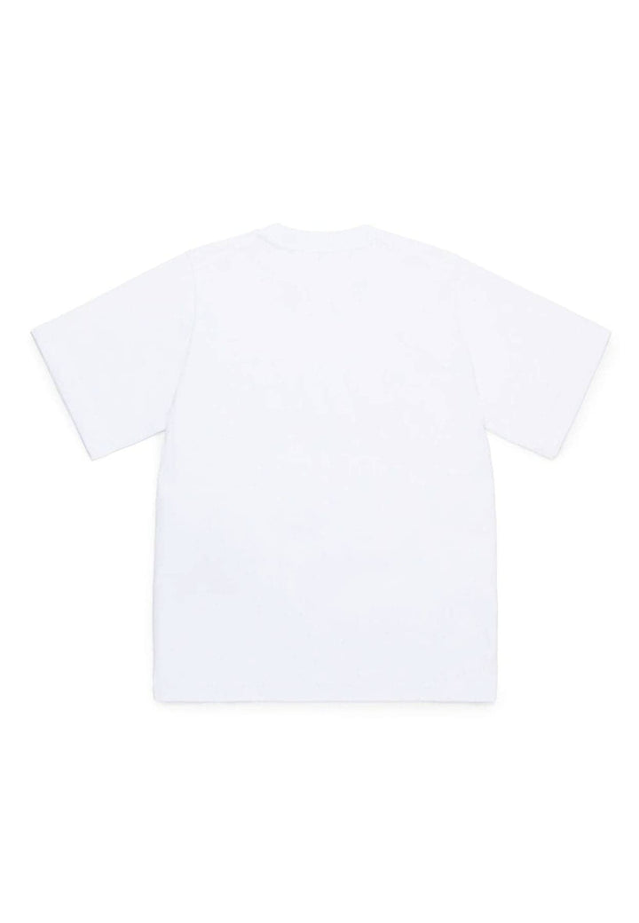 T-shirt bambino Dsquared2 bianca in cotone