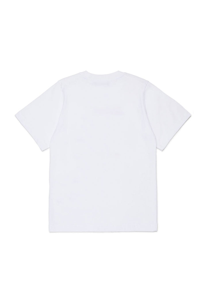 T-shirt bambino Dsquared2 bianca in cotone