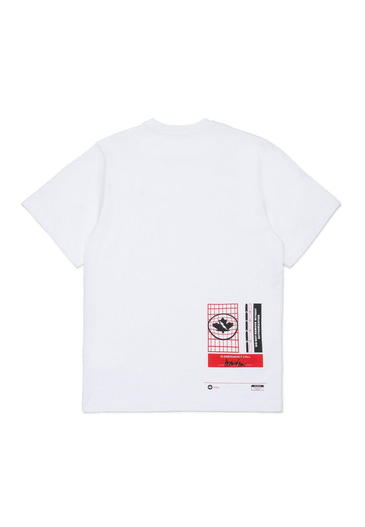 T-shirt bambino Dsquared2 bianca in cotone