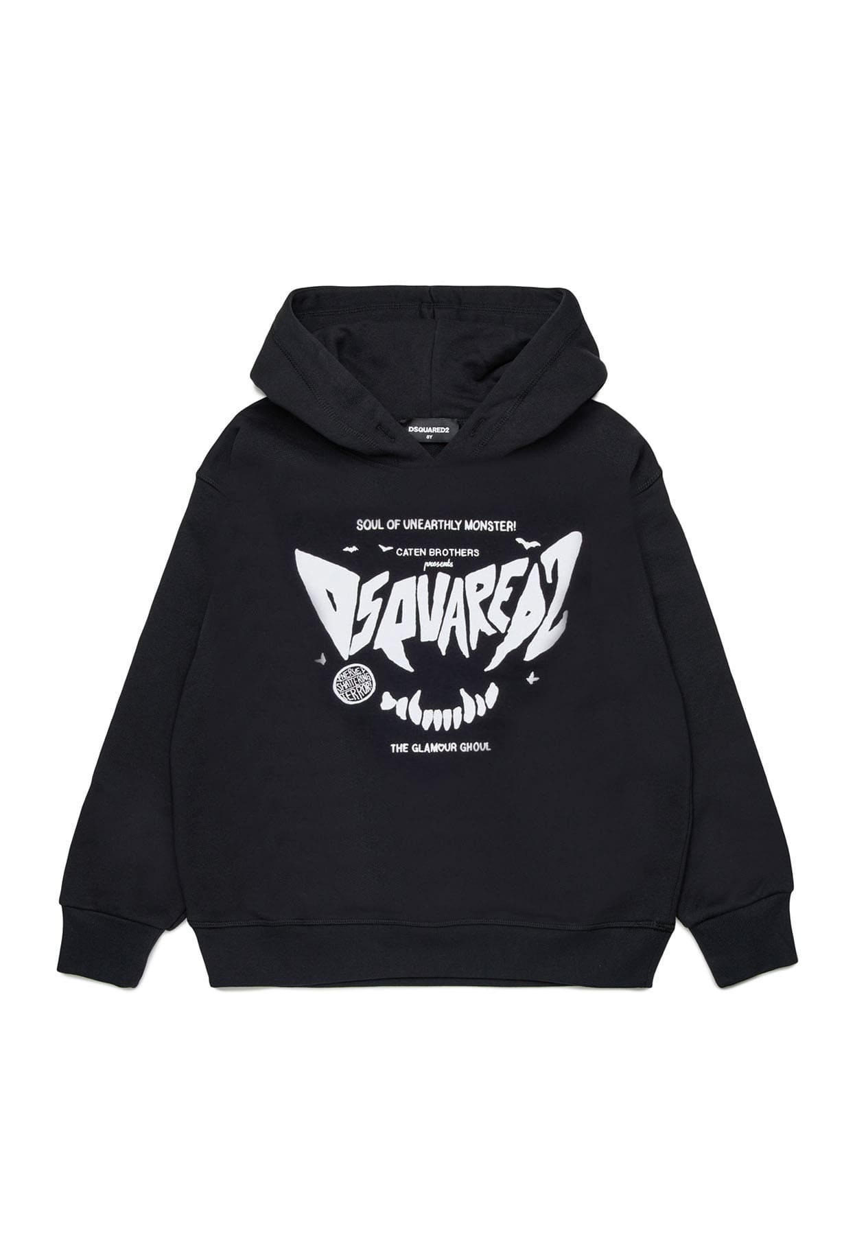 Felpa bambino Dsquared2 nera in cotone