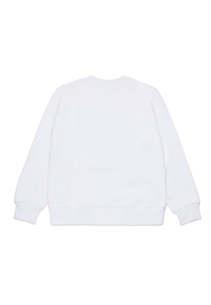 Felpa bambino Dsquared2 bianca in cotone