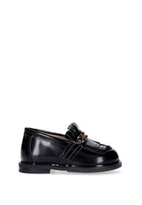 Elisabetta Franchi mocassino nero bambina in pelle