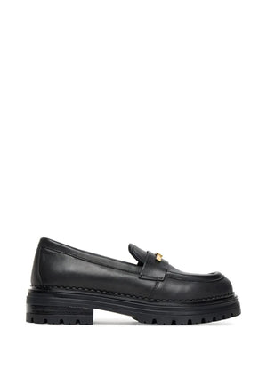 Mocassino bambina Elisabetta Franchi nero in pelle