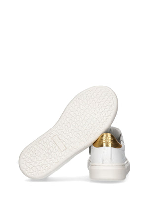 Sneakers bambina Elisabetta Franchi bianca in pelle | ViaMonte Shop