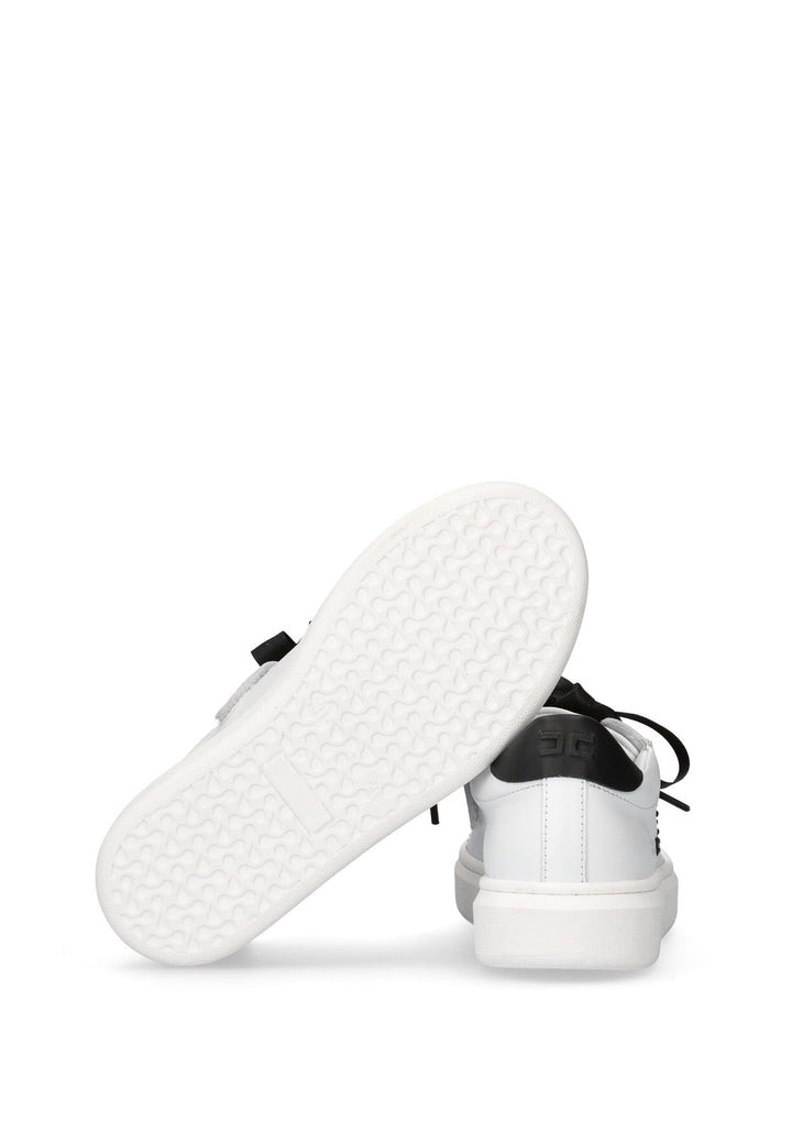 Sneakers bambina Elisabetta Franchi bianca in pelle