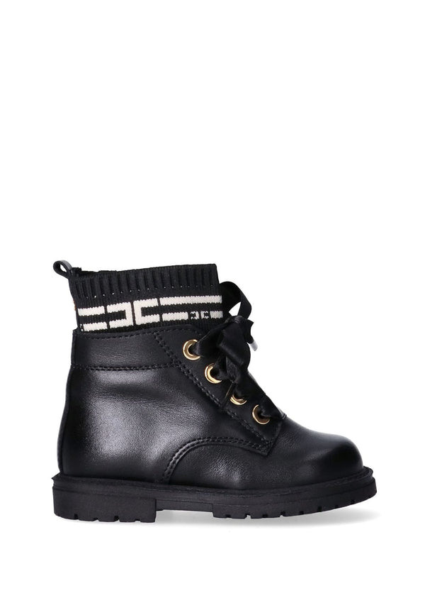 Stivaletti bambina Elisabetta Franchi neri in pelle