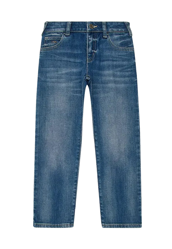 Jeans bambino Emporio Armani blu in denim