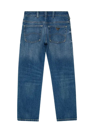 Jeans bambino Emporio Armani blu in denim