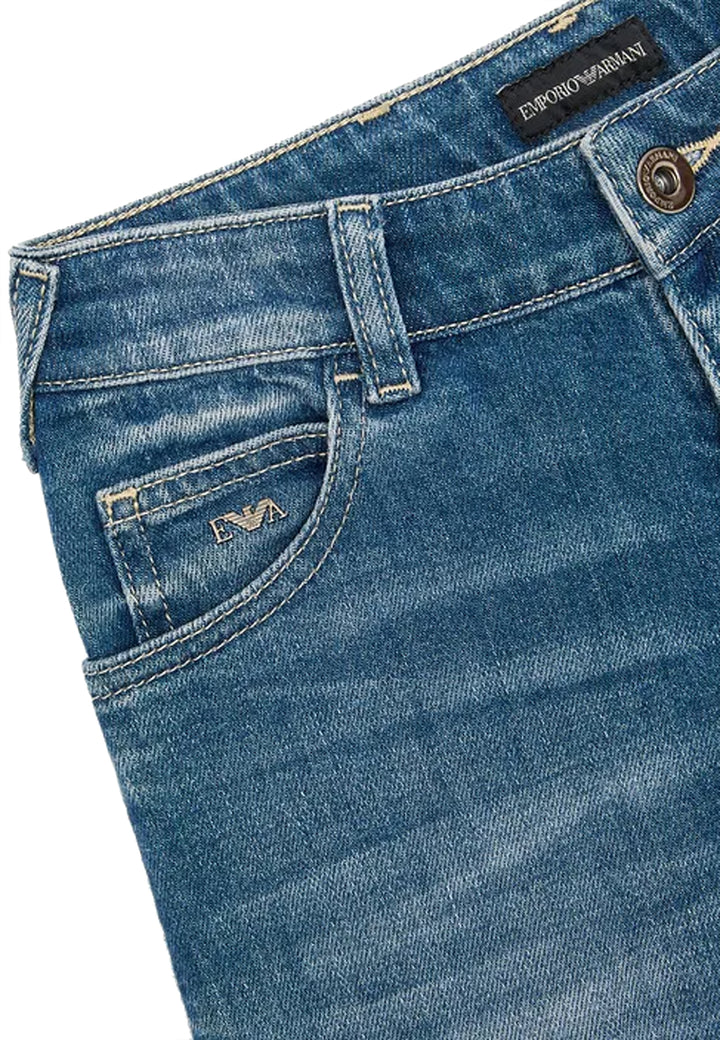 Jeans bambino Emporio Armani blu in denim