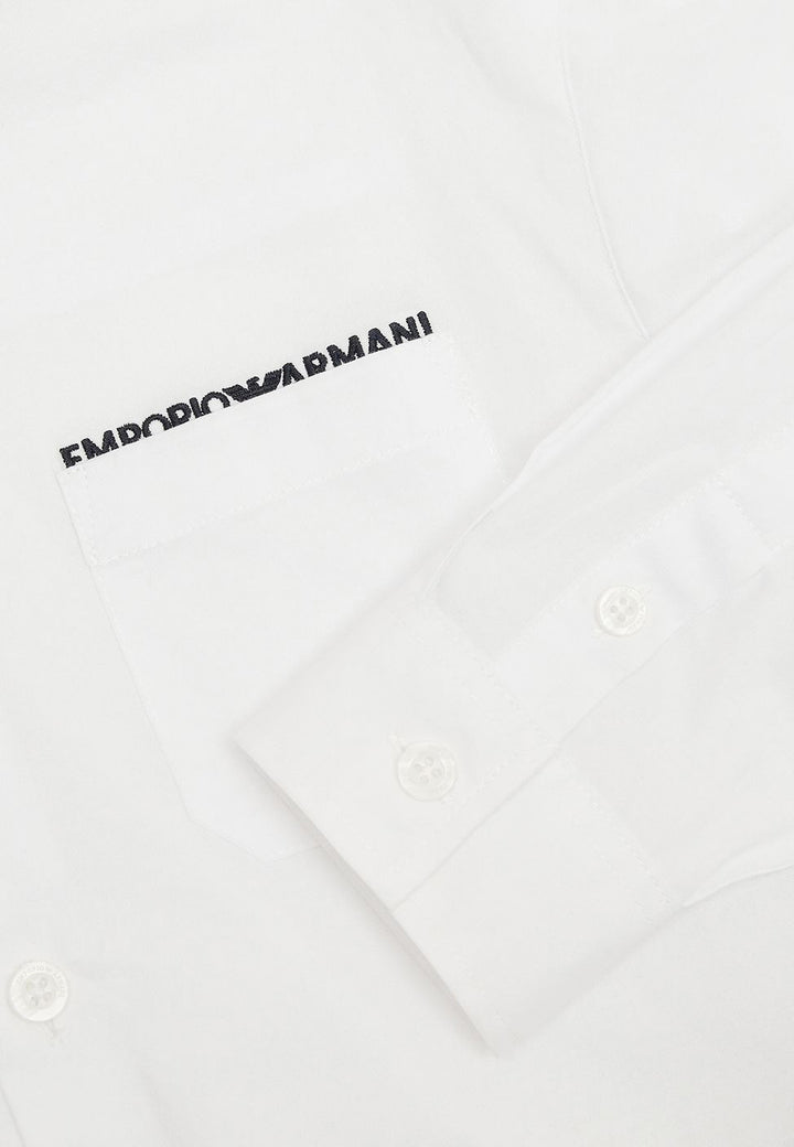 Camicia bambino Emporio Armani bianca in cotone