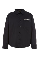 Camicia bambino Emporio Armani blu in cotone