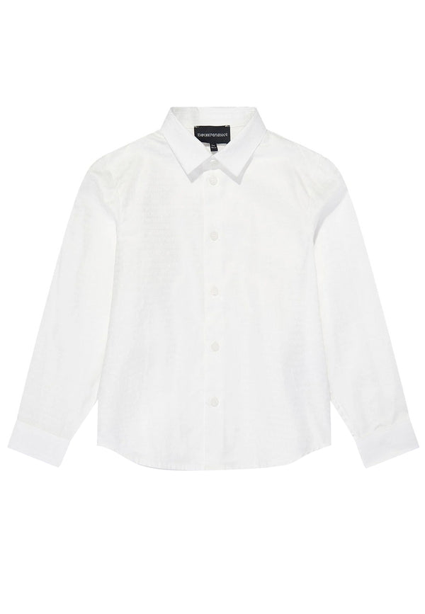 Camicia bambino Emporio Armani bianca in cotone