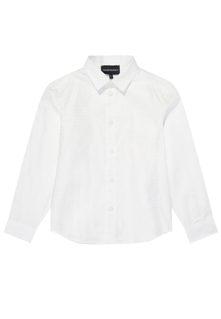 Camicia bambino Emporio Armani bianca in cotone