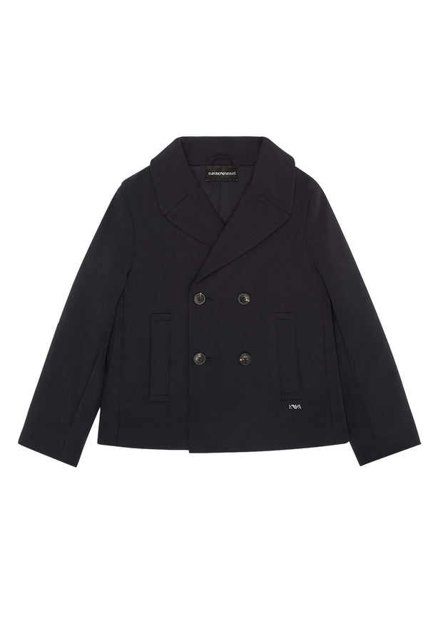Giacca bambino Emporio Armani blu navy in nylon