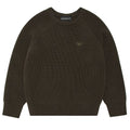 Maglia bambino Emporio Armani verde in misto lana