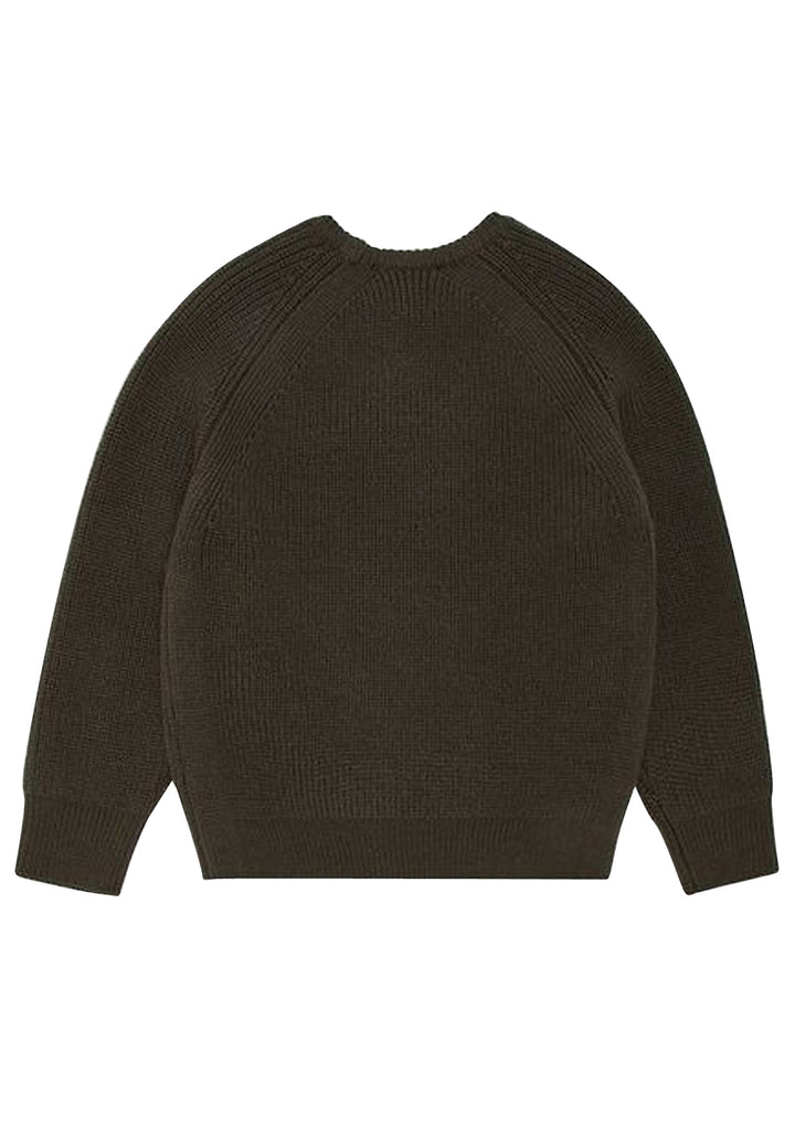 Maglia bambino Emporio Armani verde in misto lana