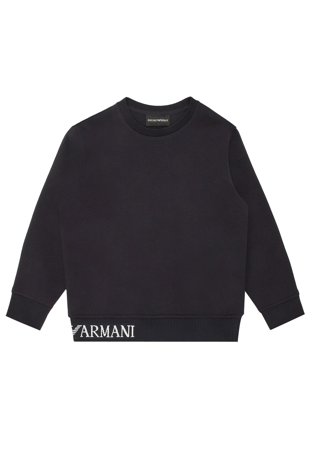 Felpa bambino Emporio Armani blu navy in cotone