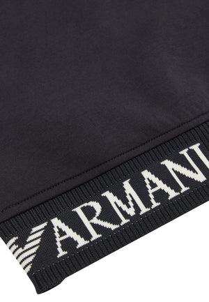 Felpa bambino Emporio Armani blu navy in cotone