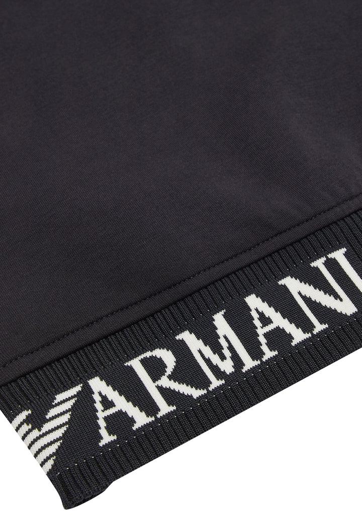 Felpa bambino Emporio Armani blu navy in cotone