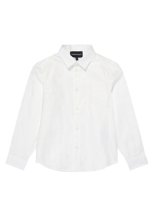 Camicia neonato Emporio Armani bianca in cotone