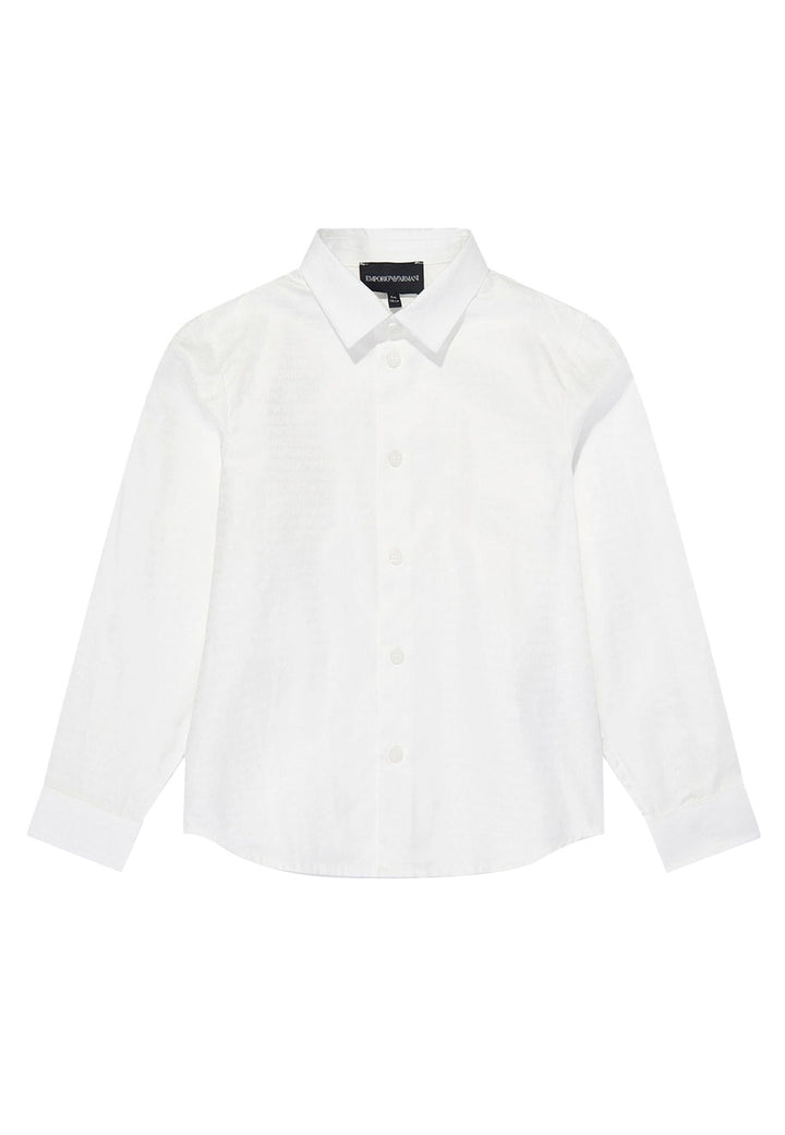 Camicia neonato Emporio Armani bianca in cotone