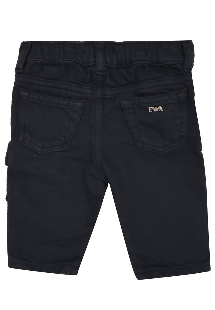 Jeans neonato Emporio Armani insegna blu navy in denim