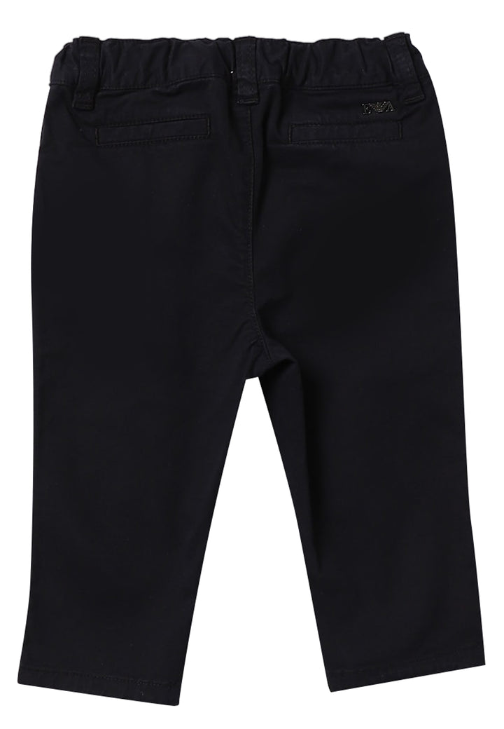Pantalone neonato Emporio Armani blu in cotone