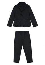 Abito neonato Emporio Armani blu in misto viscosa
