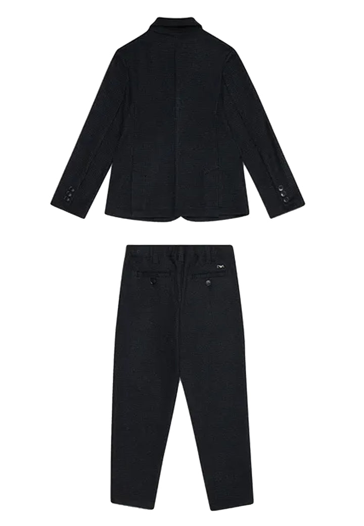 Abito neonato Emporio Armani blu in misto viscosa