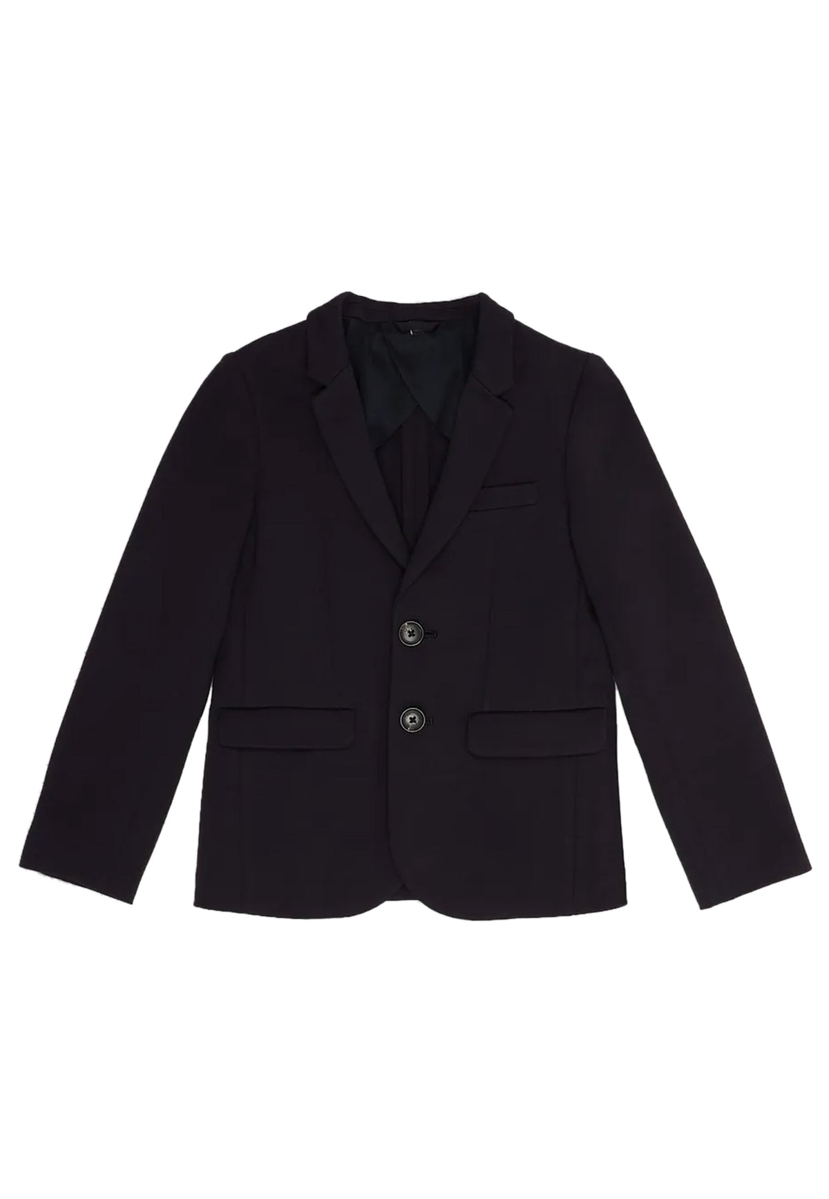 Giacca bambino Emporio Armani blu navy in misto viscosa