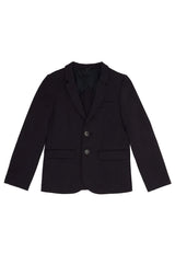Giacca bambino Emporio Armani blu navy in misto viscosa