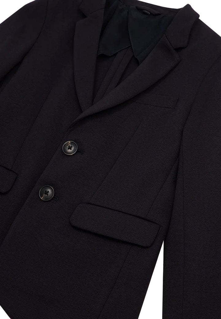 Giacca bambino Emporio Armani blu navy in misto viscosa