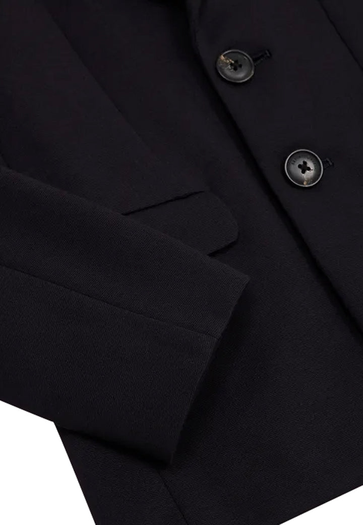 Giacca bambino Emporio Armani blu navy in misto viscosa