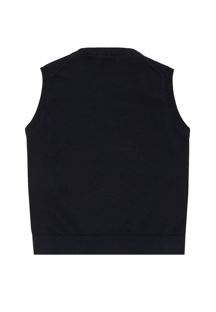 Gilet bambino Emporio Armani blu navy in maglia