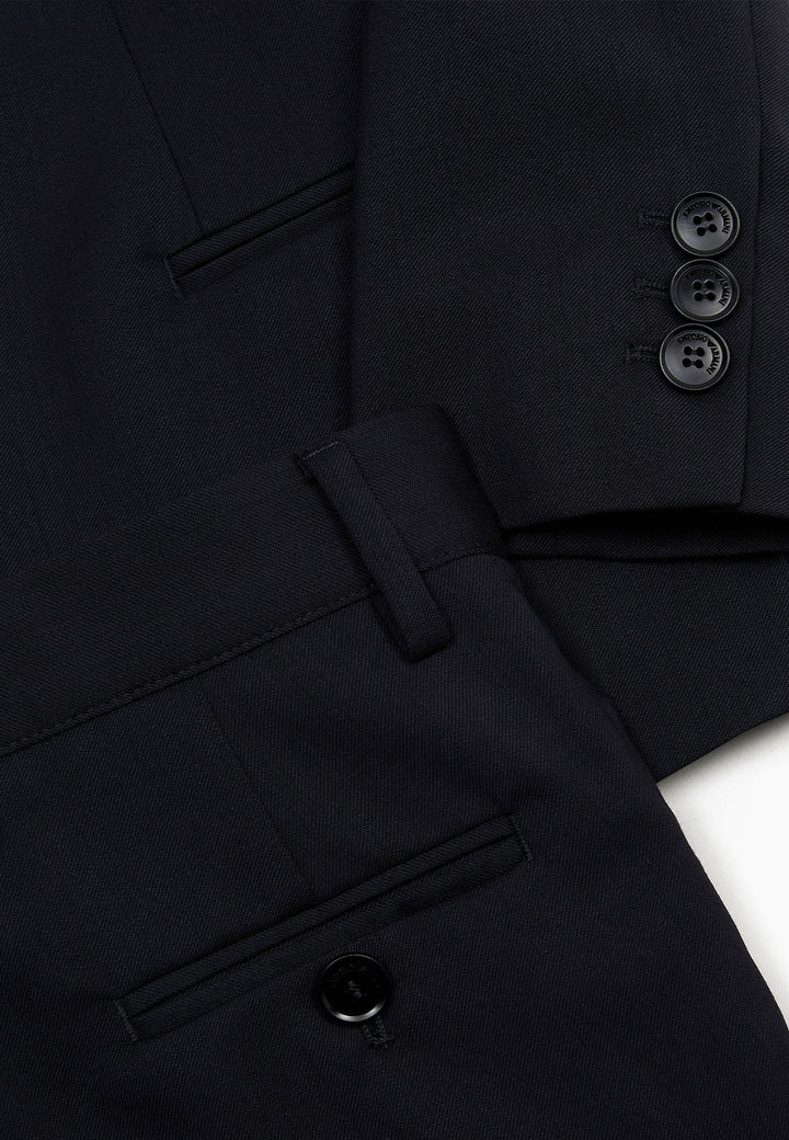 Abito bambino Emporio Armani nero in lana