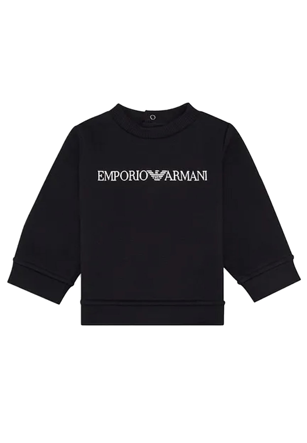 Felpa per neonato Emporio Armani blu in modal