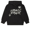 Felpa bambino Emporio Armani nera in cotone