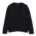 Emporio Armani maglia cardigan blu navy bambino in cotone