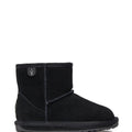 Stivaletto bambina EMU Australia wallaby mini nero in pelle scamosciata