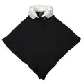 Poncho bambina Fay nero lurex in misto cashmere