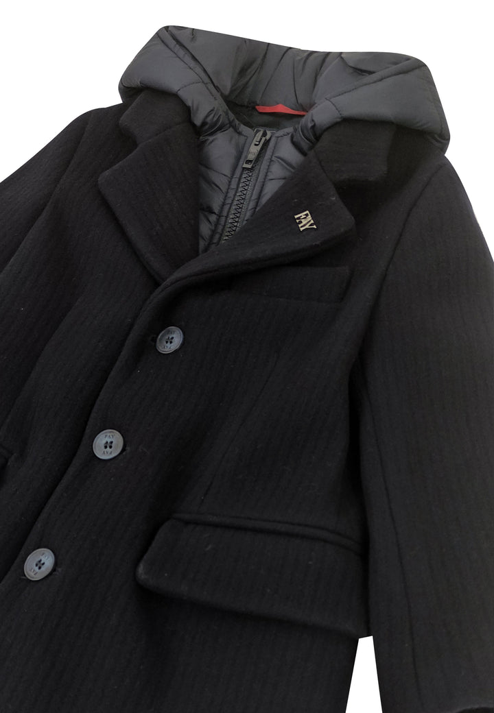 Cappotto bambino Fay blu in lana