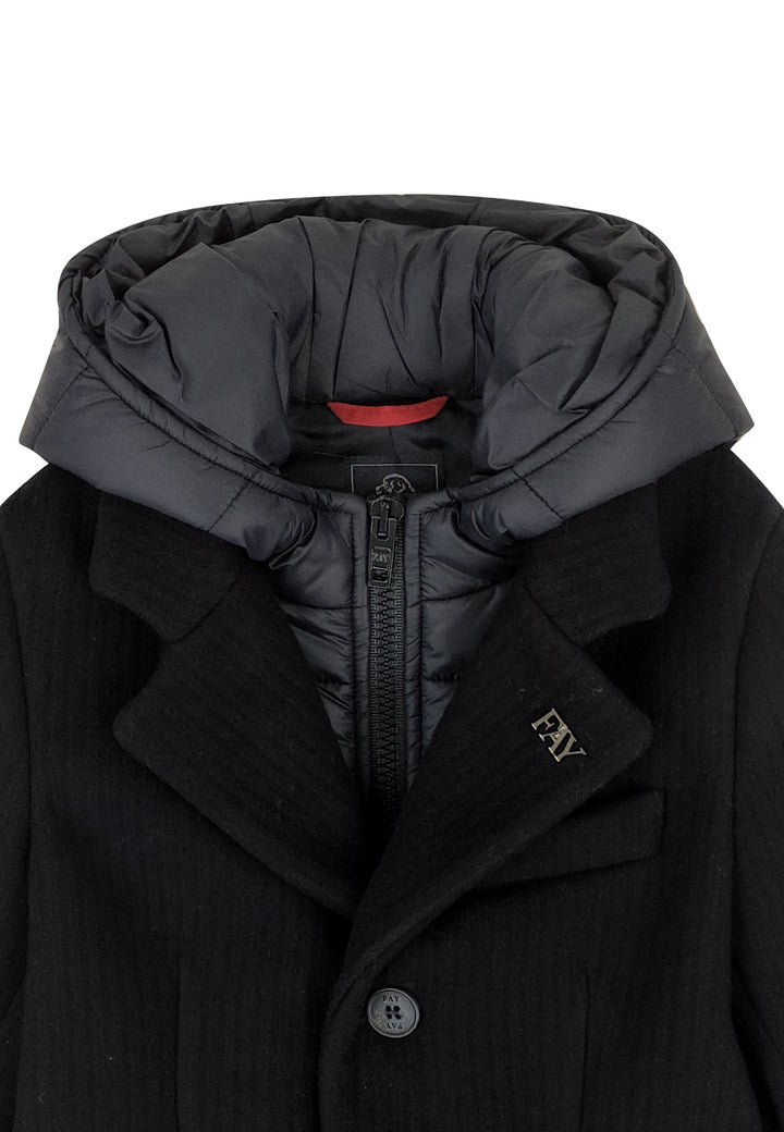 Cappotto bambino Fay blu in lana