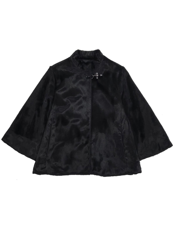 Cappa bambina Fay nera in velluto