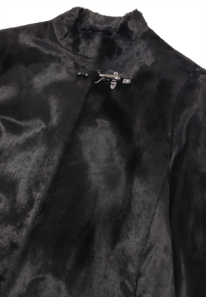 Cappa bambina Fay nera in velluto