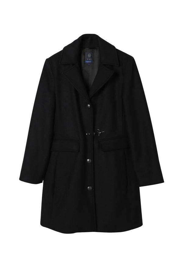 Cappotto bambina Fay nero in lana