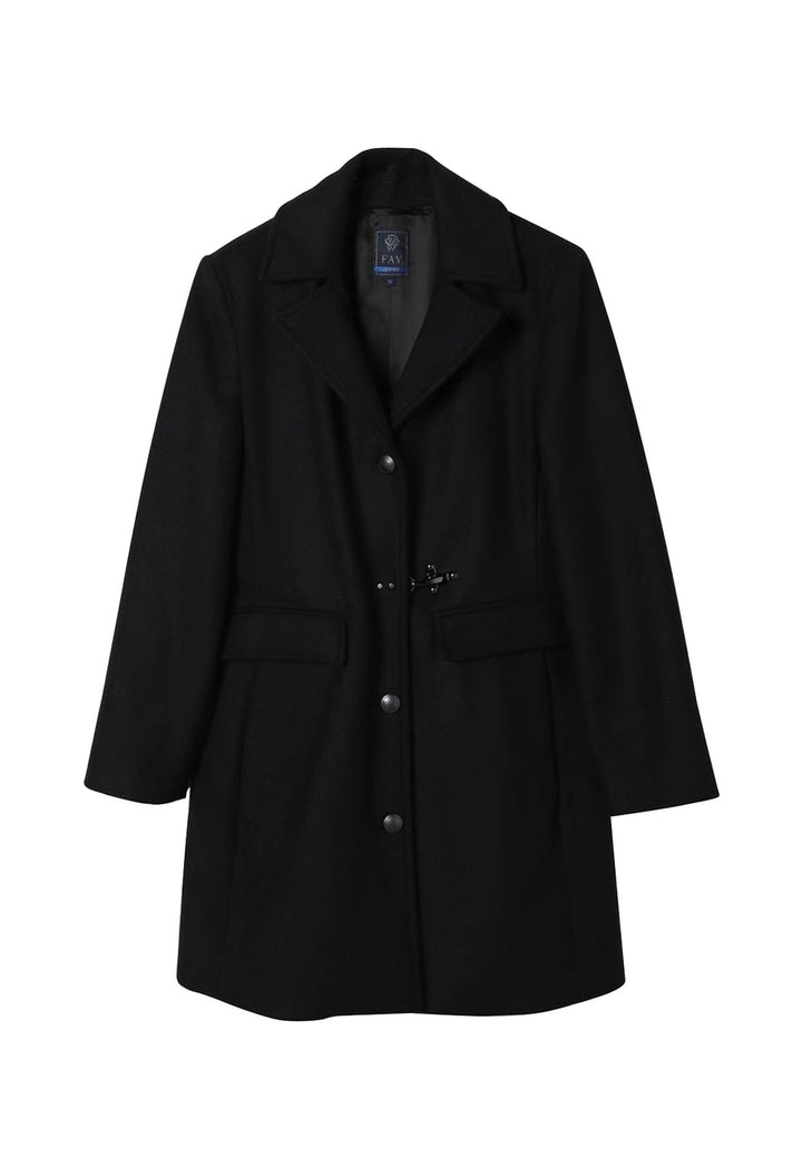 Cappotto bambina Fay nero in lana