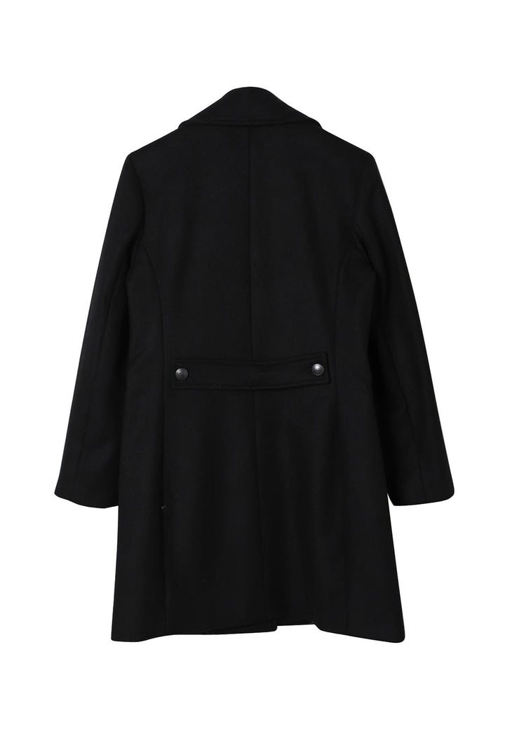 Cappotto bambina Fay nero in lana