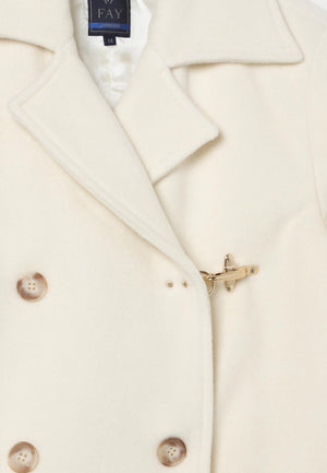Fay cappotto bianco bambina in lana